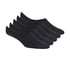 5 Pack Microfiber Liner Socks, BLACK, full