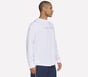 Hoops Long Sleeve Hoodie, BLANC, full image number 2